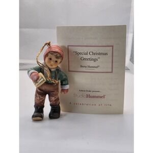 Berta Hummel Special Christmas Greetings Ornament Goebel 2004 COA